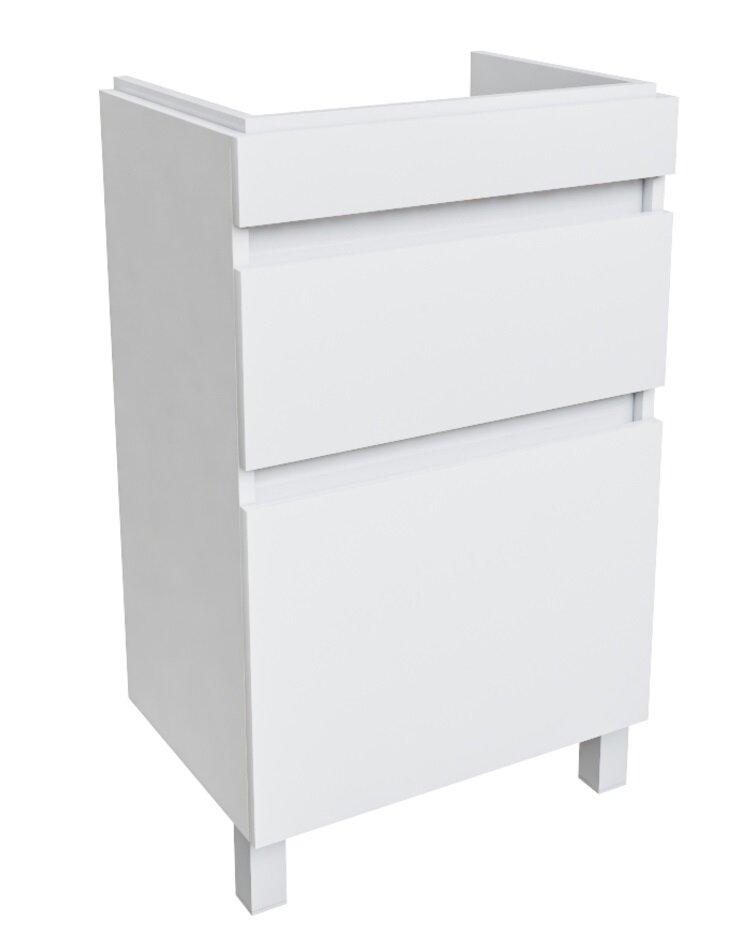 Изображение товара Тумба под раковину Iddis Zodiac 50 см подвесная, 2 ящика, белый матовый, ZOD5CBFi95