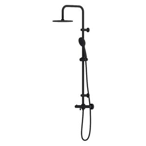 Изображение товара Душевая система Dorff Futura термостатическая, с изливом, черный, D0710522