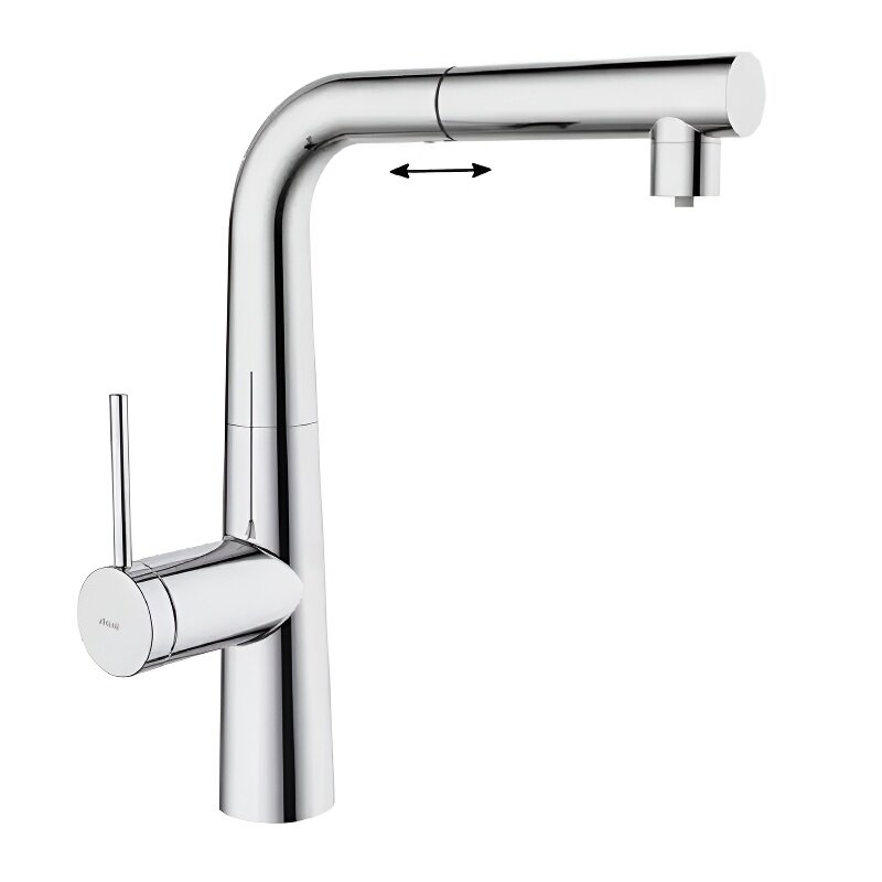 Изображение товара Смеситель Iddis Pure PURSBPFi05 для кухонной мойки, выдвижной излив, с подключением к фильтру, хром