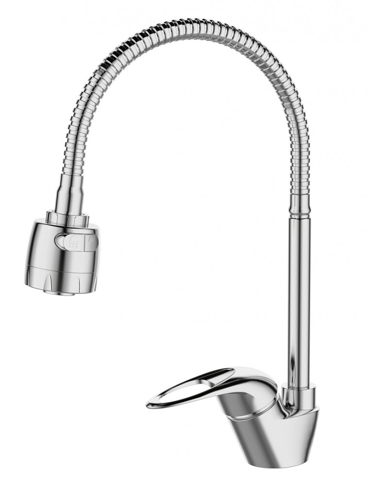 Изображение товара Смеситель Milardo Meal M05SB2FM05 для кухонной мойки, гибкий излив, душ(а)я насадка