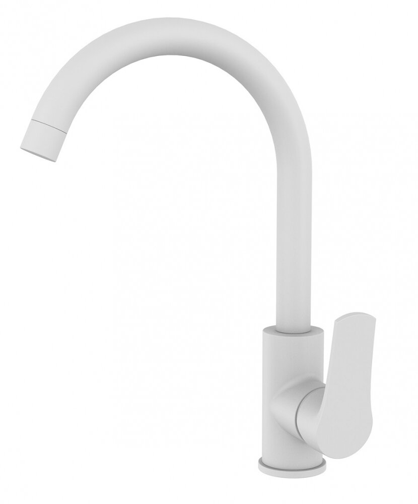 Изображение товара Смеситель для кухонной мойки Milardo Meal M01WTJ0M05 белый матовый