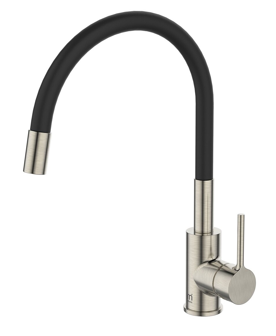 Изображение товара Смеситель для кухонной мойки Milardo Meal M01BN0FM05 с гибким изливом сатин