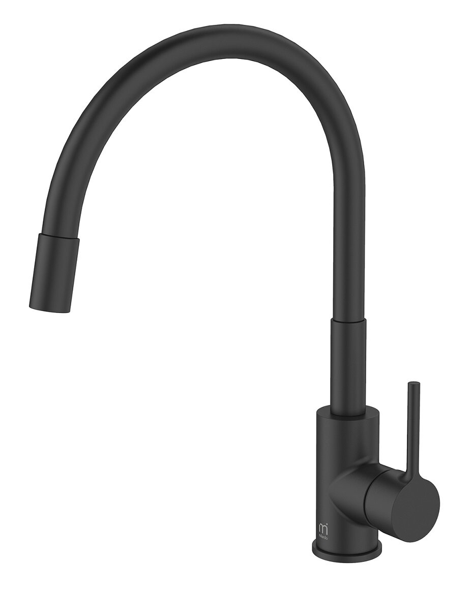 Изображение товара Смеситель Milardo Meal M01BL0FM05 для кухонной мойки, черный матовый
