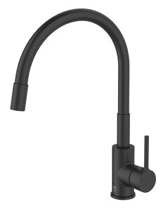 Изображение товара Смеситель Milardo Meal M01BL0FM05 для кухонной мойки, излив гибкий, черный матовый