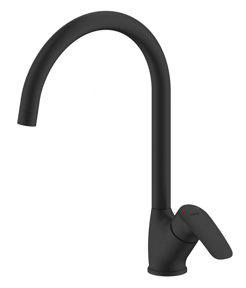 Изображение товара Смеситель для кухонной мойки Milardo Rora RORBL0JM05 черный матовый
