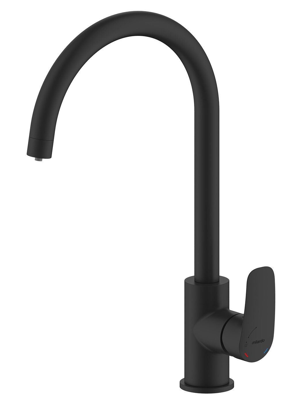 Изображение товара Смеситель Milardo Rora RORBLFJM05 для кухонной мойки, с подключением к фильтру, черный матовый