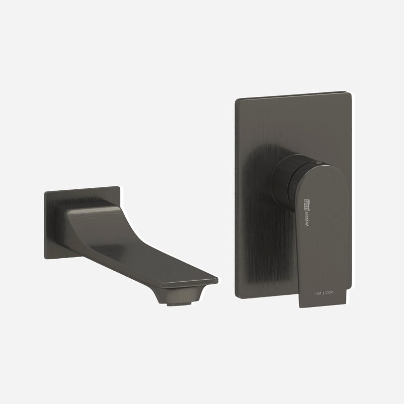 Изображение товара Смеситель WasserKRAFT A84563 Gun Metal с скрытым монтажом