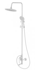 Изображение товара Душевая система Milardo Rora, верхний душ, лейка, излив, белый матовый, RORWT4FM06