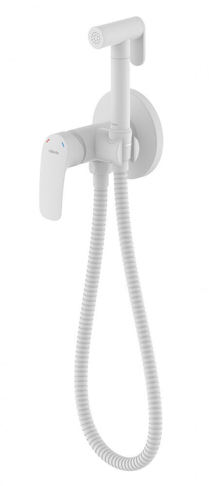 Изображение товара Гигиенический душ Milardo Rora RORWTR0M08 со смесителем белый матовый