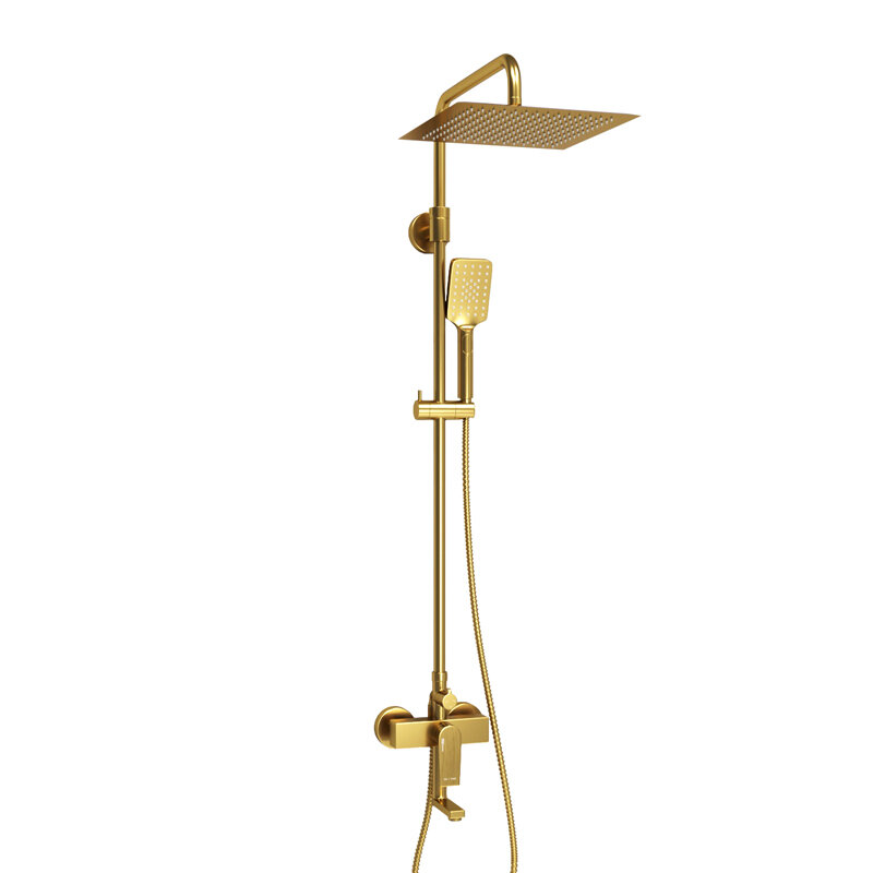Изображение товара Душевая система WasserKRAFT, цвет золото матовое, A155.260.201.BG Изображение товара Душевая система WasserKRAFT, цвет золото матовое, A155.260.201.BG