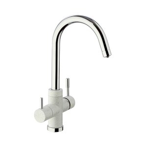 Изображение товара Смеситель Paini Cox под фильтр для питьевой воды Ultrawhite хром белый матовый 7890643CR3V11L2KM