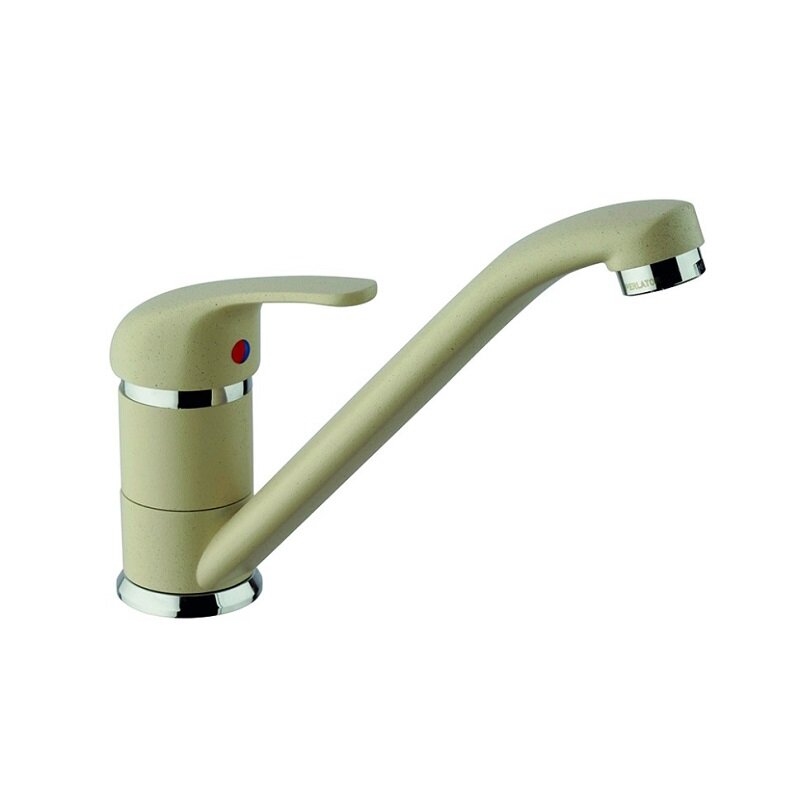 Изображение товара Смеситель для кухонной мойки Paini Jolly, Granite shara, хром/бежевый, 6955573Z1KM