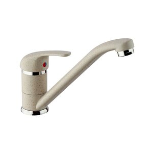 Изображение товара Смеситель для кухонной мойки Paini Jolly, Granite avena, хром/бежевый, 6994573Z1KM