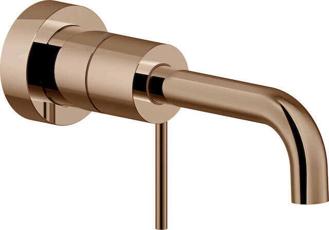 Изображение товара Nobili Velis VE125198/1RCP — настенный смеситель для раковины, золо́тое, 20 см излив