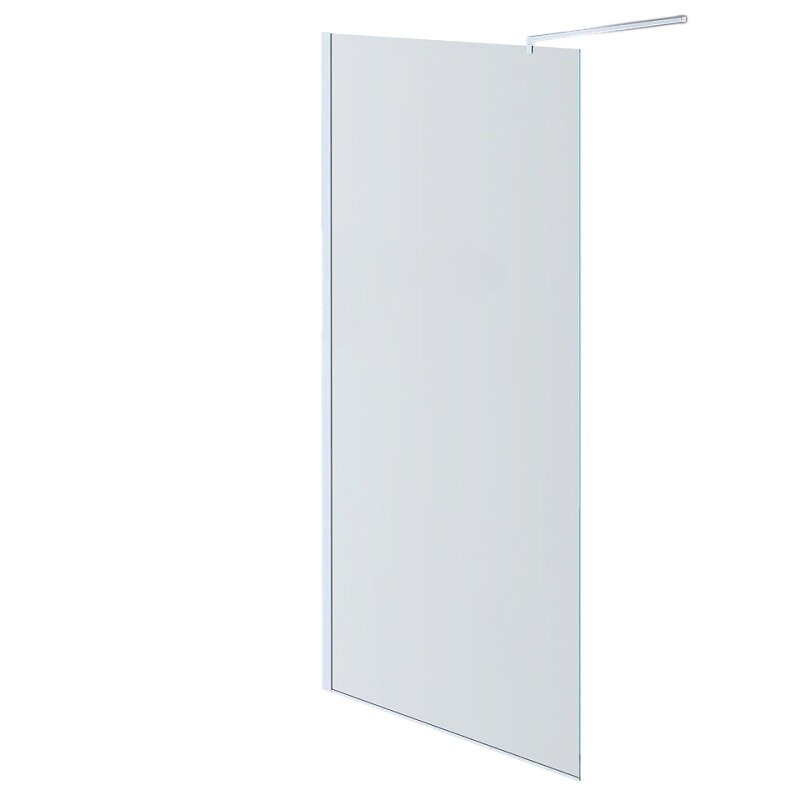 Изображение товара Душевая стенка со свободным входом Aquatek 120 см черный профиль