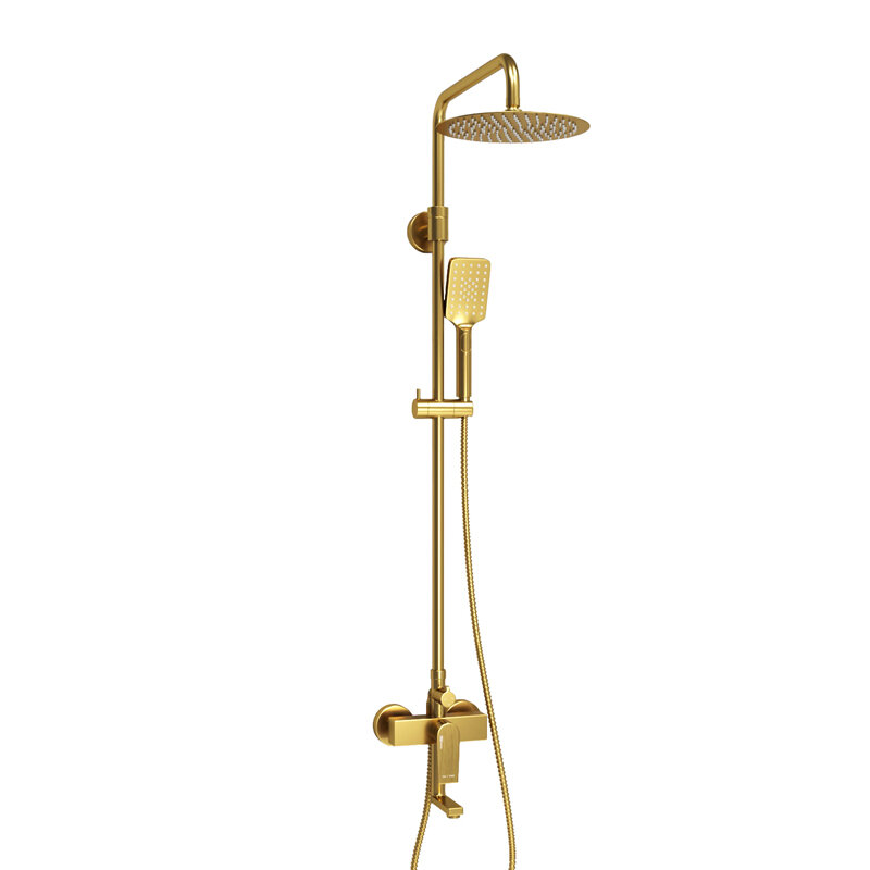 Изображение товара Душевая система WasserKRAFT A155.259.201.BG с золотым матовым покрытием