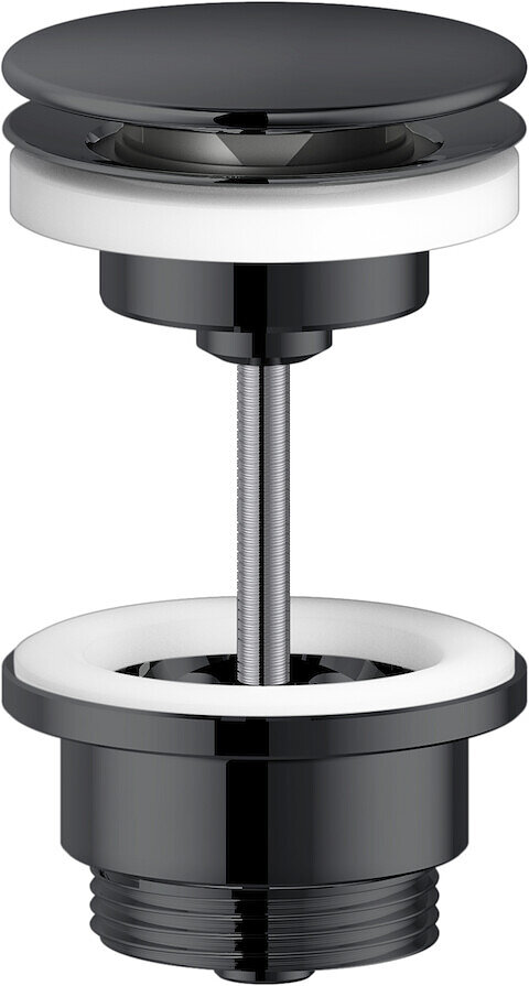 Изображение товара Донный клапан Nobili универсальный в глянцевом черном цвете AV00110/11FLP