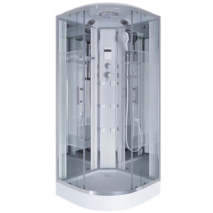 Изображение товара Душевая кабина Niagara Ultra 90 x 90 см, низкий поддон, профиль хром, стекло прозрачное с рисунком, NG-701-01