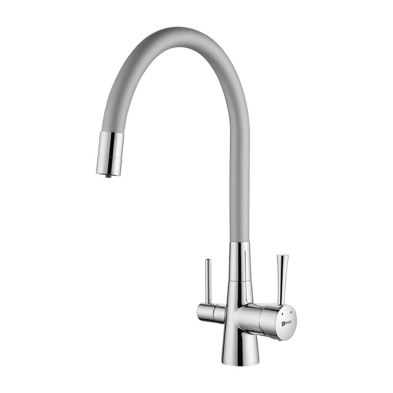 Изображение товара Современный смеситель для кухни Lemark Comfort LM3075C-Silver с подключением к фильтру