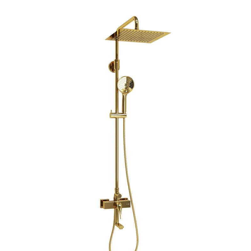 Изображение товара Душевая система WasserKRAFT, с изливом, цвет золото глянцевое, A171.261.207.PG