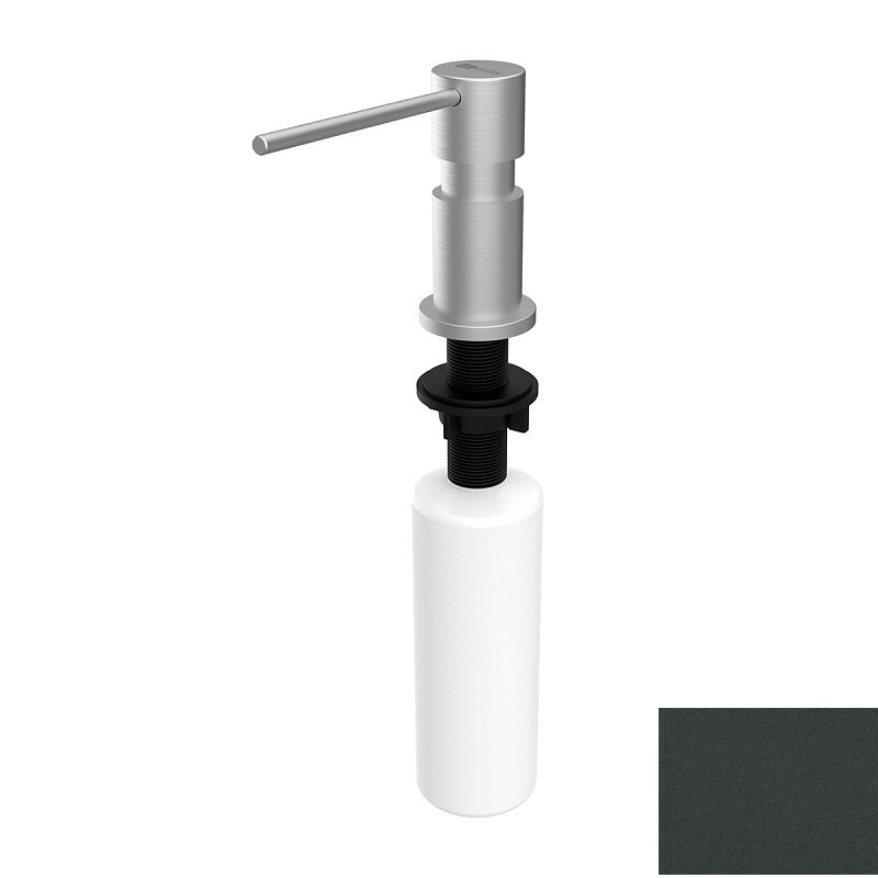 Изображение товара Дозатор встраиваемый для жидких моющих средств Lemark, PVD nano-покрытие, черный, LM8203BLN