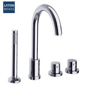 Изображение товара Термостатический смеситель на борт ванны Ramonsoler Arola 263303TM хром