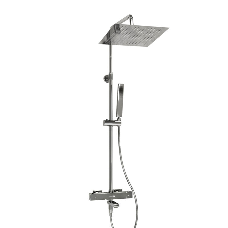 Изображение товара Душевая система WasserKRAFT A199.118.103.010.CH Thermo с термостатом и насадкой 30x30 см
