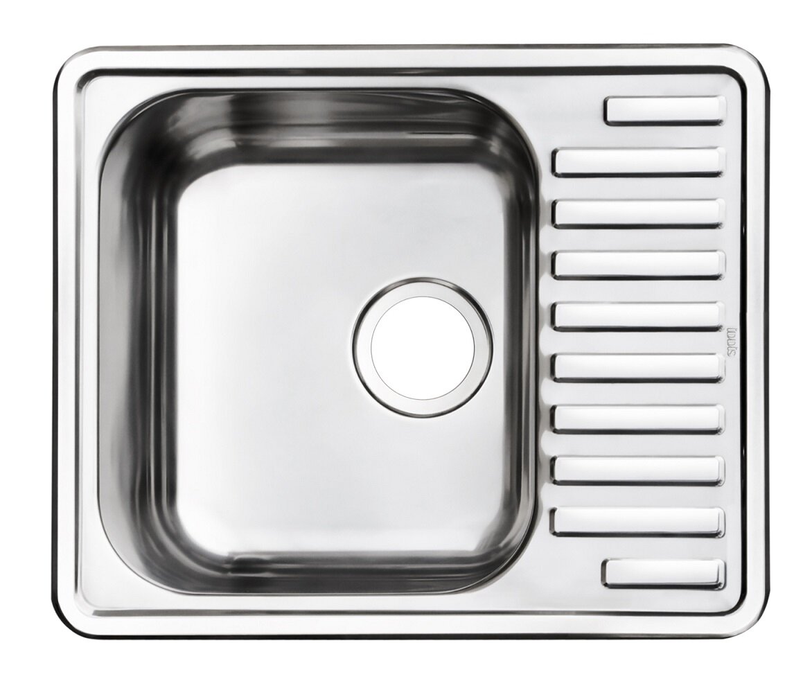 Изображение товара Кухонная мойка из нержавеющей стали Iddis Strit STR58SDi77 58.5 см одна чаша сатин