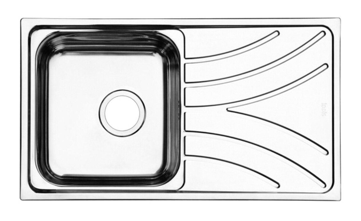 Изображение товара Мойка кухонная Iddis Arro ARR78PDi77, 78 см, нержавеющая сталь, полированная