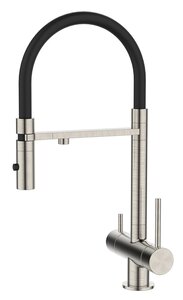 Изображение товара Смеситель Iddis Ace для кухонной мойки, излив гибкий, с подключением к фильтру, сатин, ACEBNFFi05