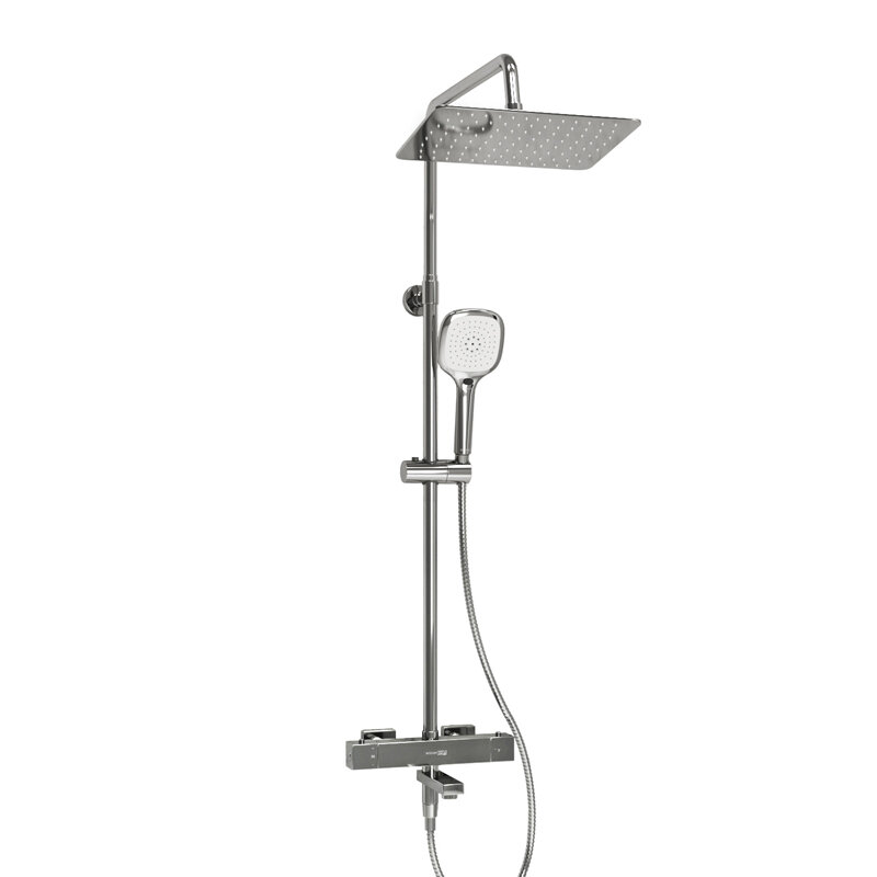 Изображение товара Душевая система WasserKRAFT, термостатическая, с изливом, цвет хром, A199.069.065.010.CH Thermo