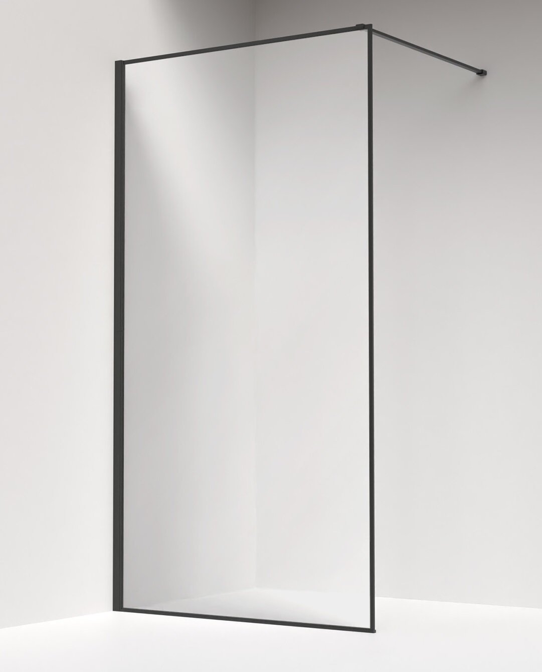 Изображение товара Душевая стенка Iddis Slide 100 см с графитовым профилем и свободным входом