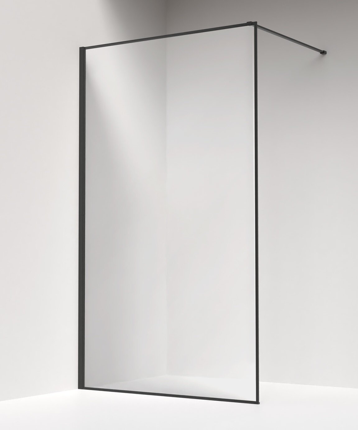 Изображение товара Iddis Slide 110 см душевая стенка Walk In стекло 8 мм графит профиль