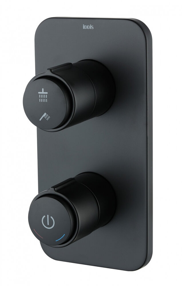 Изображение товара Смеситель Iddis Slide SLIBLBTi67 для ванны с двумя выходами Push Control, черный матовый Изображение товара Смеситель Iddis Slide SLIBLBTi67 для ванны с двумя выходами Push Control, черный матовый