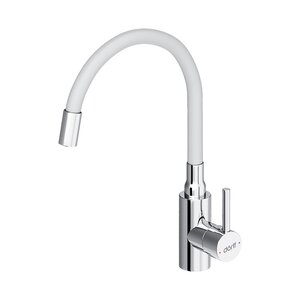 Изображение товара Смеситель для кухни Dorff Logic D3007633, с гибким изливом, белый матовый