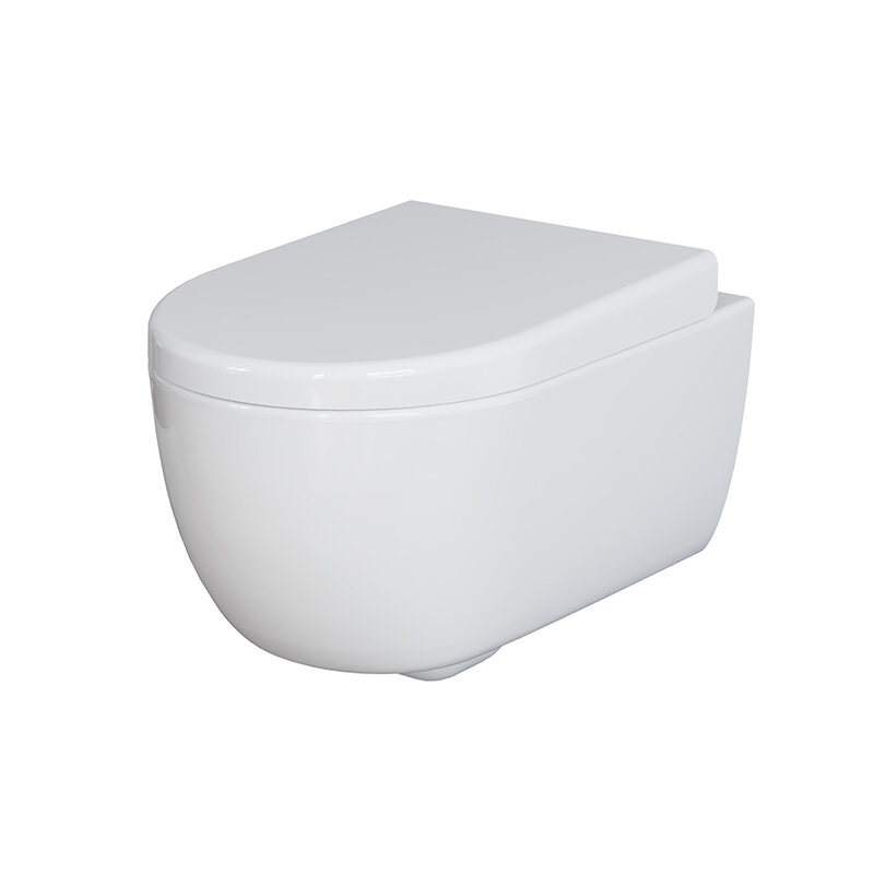 Изображение товара Подвесной унитаз Ambassador Abner 103T20001R безободковый белый глянцевый