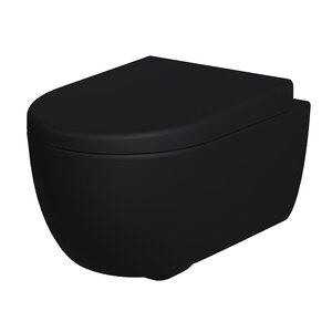 Изображение товара Подвесной унитаз Ambassador Abner безободковый черный матовый 103T20201R