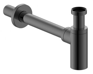 Изображение товара Сифон бутылочный Iddis Optima Home для раковины, графит, OPTGM00i84