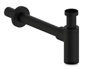 Изображение товара Сифон бутылочный для раковины Iddis Optima Home черный матовый