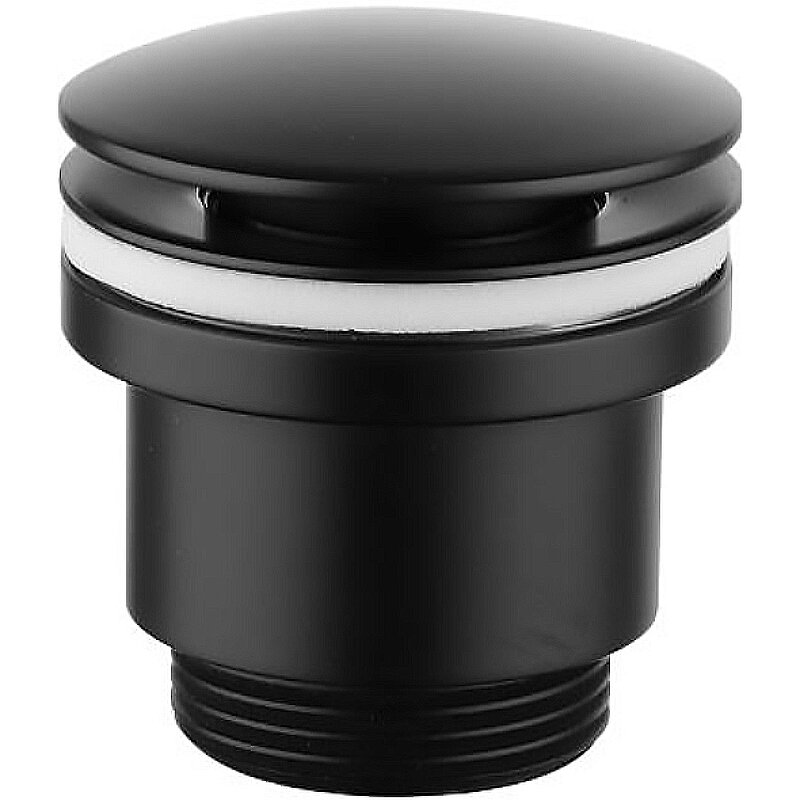 Изображение товара Донный клапан Lemark, универсальный click-clack, черный, LM8500BL