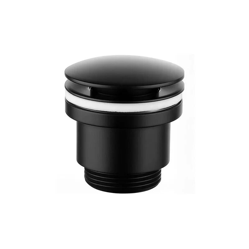 Изображение товара Донный клапан Lemark, универсальный click-clack, черный, LM8500BL Изображение товара Донный клапан Lemark, универсальный click-clack, черный, LM8500BL