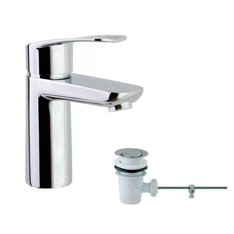 Изображение товара Смеситель Ramonsoler Titanium 1891VA9065 для раковины, с донным клапаном, цвет хром