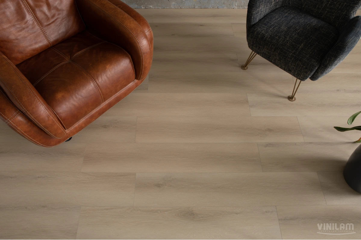 Изображение товара Виниловый ламинат Vinilam Cork 10120V дуб Намюр замковый 22.7 х 122 см коричневый