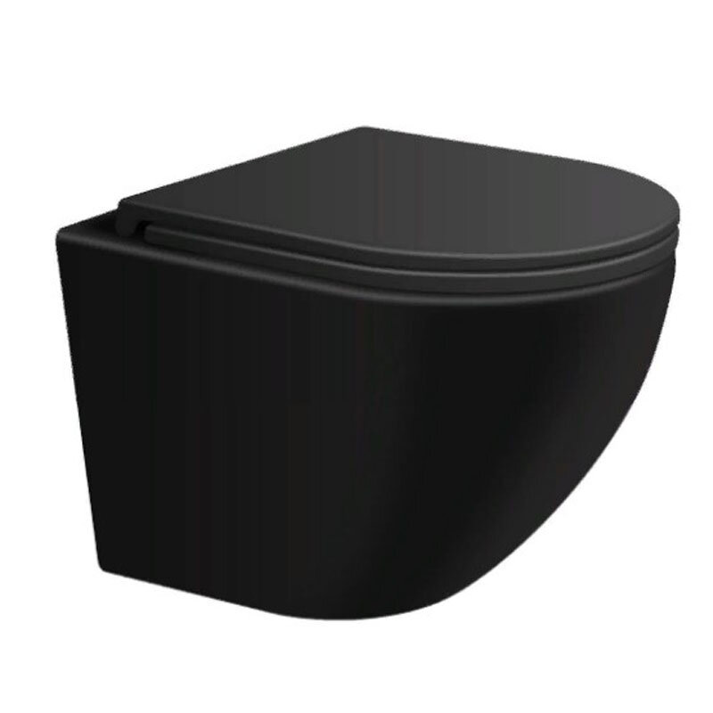Изображение товара Avimano Emotion 1000022 - подвесной безободковый унитаз с микролифтом, черный матовый Изображение товара Avimano Emotion 1000022 - подвесной безободковый унитаз с микролифтом, черный матовый