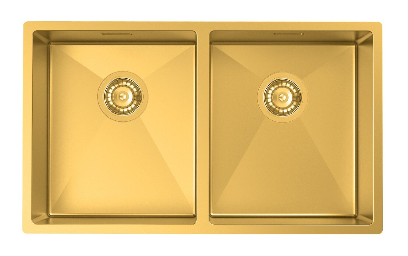 Изображение товара Кухонная мойка Iddis Edifice 74.5 см 2 чаши золото матовое