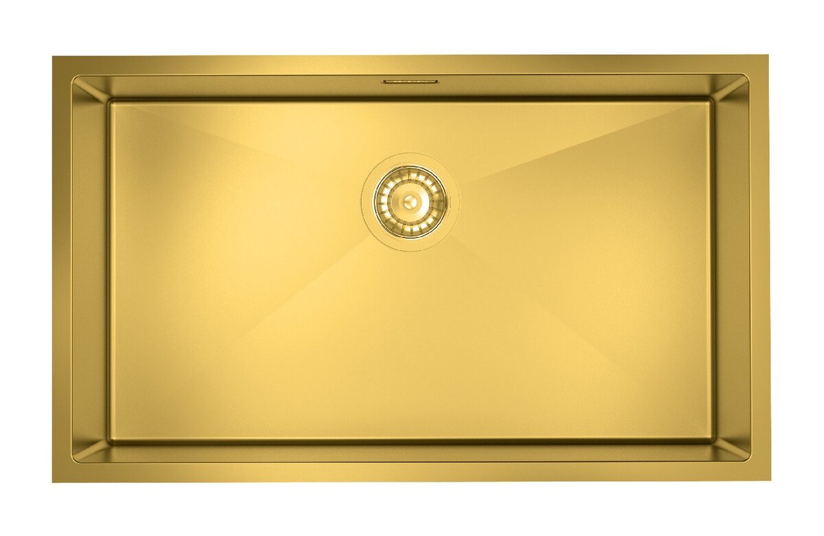 Изображение товара Кухонная мойка Iddis Edifice 74 см, золото матовое, одна чаша, антишум