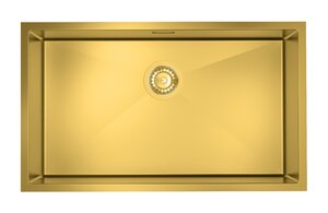 Изображение товара Мойка кухонная Iddis Edifice EDI74B0i77 74 см, 1 чаша, золото матовое