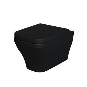 Изображение товара Подвесной унитаз Ambassador Benefit 203T20201R безободковый черный матовый