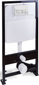 Изображение товара Инсталляция SantiLine для унитаза, клавиша хром, квадратная, SL-01.