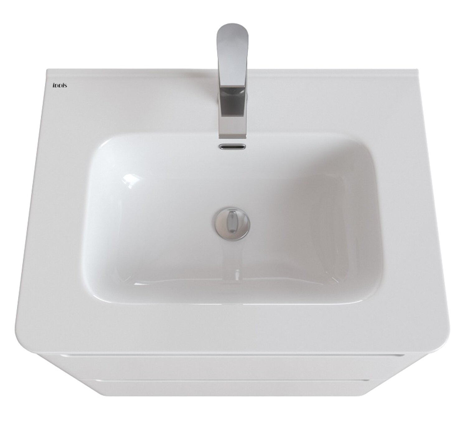 Изображение товара Раковина Iddis Optima Home 60 см белая с переливом и отверстием под смеситель Изображение товара Раковина Iddis Optima Home 60 см белая с переливом и отверстием под смеситель